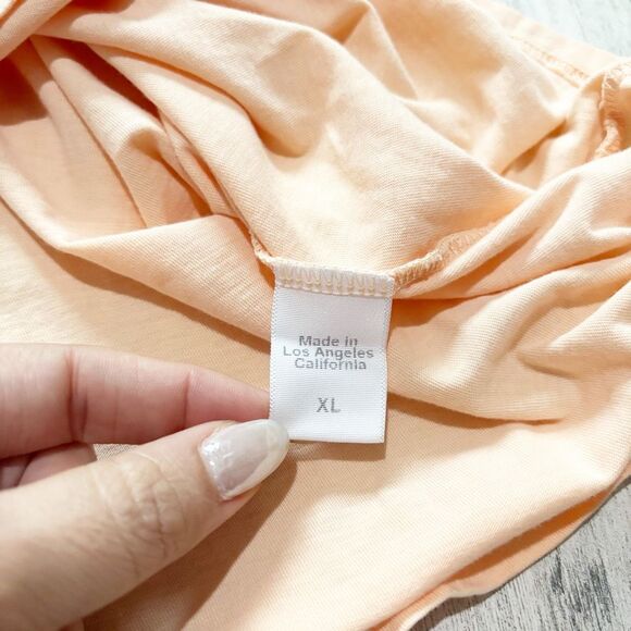 Clare V Women’s Classic Tee With Ciao In Blush Size XL - Picture 6 of 7